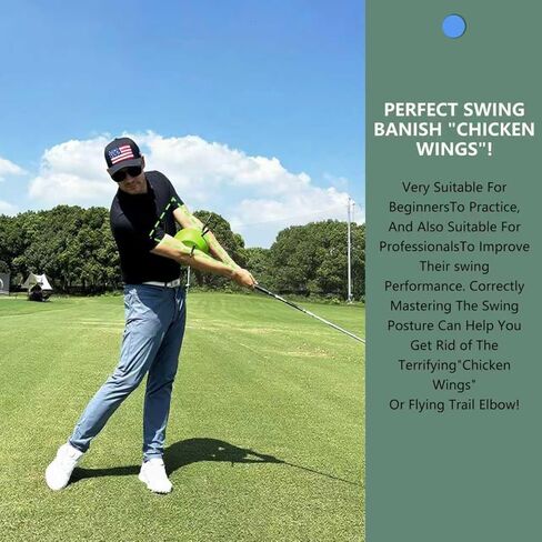 The Connector Golf Training aid, Golf Swing Trainer, Golf Training aid Posture Correction Practice, Golf Swing Training aid Improving Arm-Body Coordination, Golf Swing aid in Kuwait