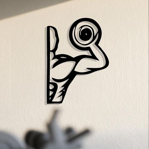 Zckjnoi Gym Wall Decor Man - لافتات وملصقات رياضية تحفيزية لصالة الألعاب الرياضية المنزلية - لوحة فنية جدارية ملهمة لصالة الألعاب الرياضية لغرفة التمرين - شارات جدارية تحفيزية لمساحة اللياقة البدنية (رجال) in Kuwait