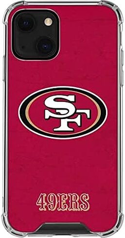 حافظة هاتف Skinit الشفافة متوافقة مع iPhone 13 - تصميم مرخص رسميًا من NFL San Francisco 49ers in Saudi Arabia