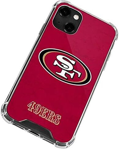 حافظة هاتف Skinit الشفافة متوافقة مع iPhone 13 - تصميم مرخص رسميًا من NFL San Francisco 49ers in Saudi Arabia