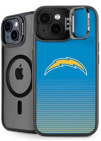 Skinit Kickstand Phone Case Compatible with iPhone 14 - Officially Licensed NFL Los Angeles Chargers - Alternate Distressed Design in Saudi Arabia