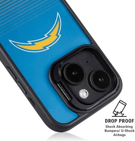 Skinit Kickstand Phone Case Compatible with iPhone 14 - Officially Licensed NFL Los Angeles Chargers - Alternate Distressed Design in Saudi Arabia