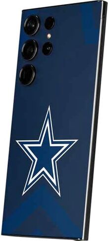 ملصق هاتف Skinit متوافق مع هاتف Galaxy S25 Ultra - تصميم أسود وأبيض مرخص رسميًا من NFL Dallas Cowboys in Saudi Arabia