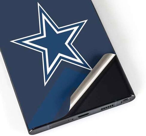 ملصق هاتف Skinit متوافق مع هاتف Galaxy S25 Ultra - تصميم أسود وأبيض مرخص رسميًا من NFL Dallas Cowboys in Saudi Arabia