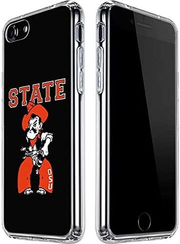 Skinit Clear Phone Case Compatible with iPhone SE (2nd & 3rd Gen) - Officially Licensed Oklahoma State University OSU Cowboys Orange Design in Saudi Arabia