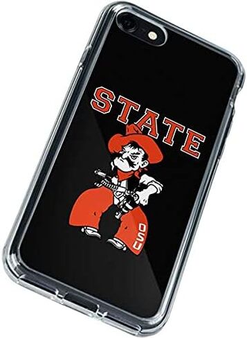 Skinit Clear Phone Case Compatible with iPhone SE (2nd & 3rd Gen) - Officially Licensed Oklahoma State University OSU Cowboys Orange Design in Saudi Arabia