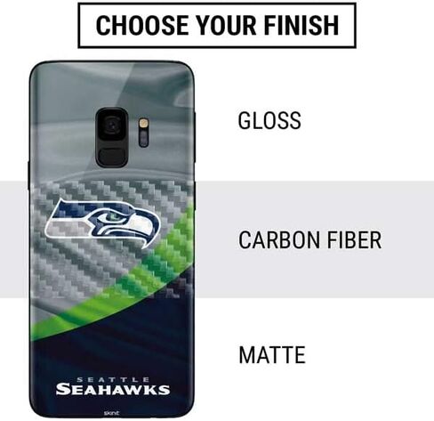 غلاف هاتف Skinit متوافق مع هاتف Samsung Galaxy S9 - تصميم مرخص رسميًا من NFL Seattle Seahawks in Saudi Arabia