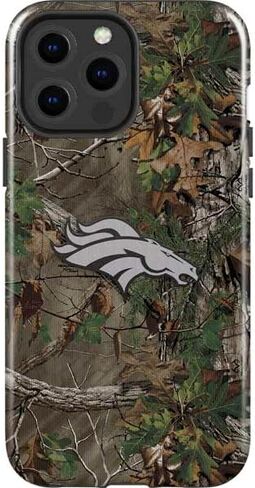 Skinit Impact Phone Case Compatible with iPhone 15 Pro Max - Officially Licensed NFL Denver Broncos Realtree Xtra Green Camo Design in Saudi Arabia