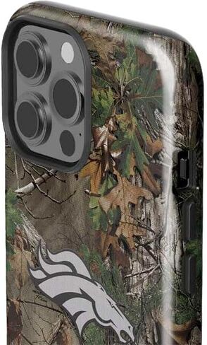 Skinit Impact Phone Case Compatible with iPhone 15 Pro Max - Officially Licensed NFL Denver Broncos Realtree Xtra Green Camo Design in Saudi Arabia
