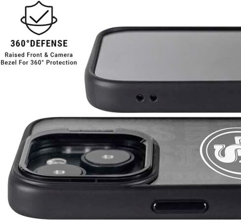 Skinit Kickstand Phone Case Compatible with iPhone 14 - Officially Licensed NFL San Francisco 49ers Large Logo Design in Saudi Arabia