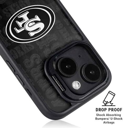 Skinit Kickstand Phone Case Compatible with iPhone 14 - Officially Licensed NFL San Francisco 49ers Large Logo Design in Saudi Arabia