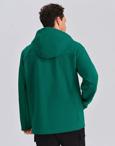 K-Swiss Mens Softshell Winter Jacket - Lightweight Hooded Zip Up Coat with Front Zipper Pocket for Casual Outdoor in Saudi Arabia