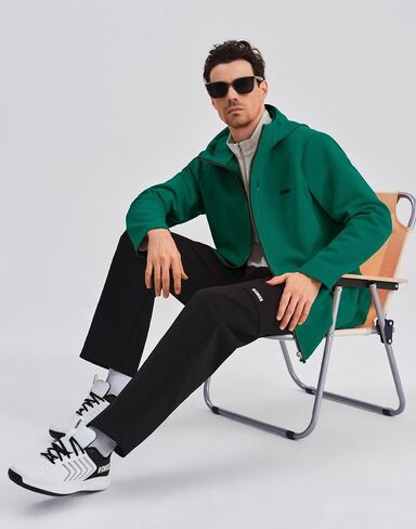 K-Swiss Mens Softshell Winter Jacket - Lightweight Hooded Zip Up Coat with Front Zipper Pocket for Casual Outdoor in Saudi Arabia