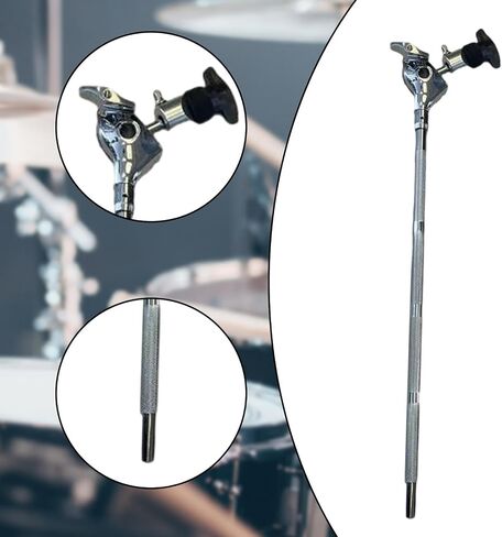 Cymbal Stand Extension Arm for Percussion Equipment, Metal Holder with Knurled Rod and Clamp, Adjustable for Electronic Drum Kit in Saudi Arabia