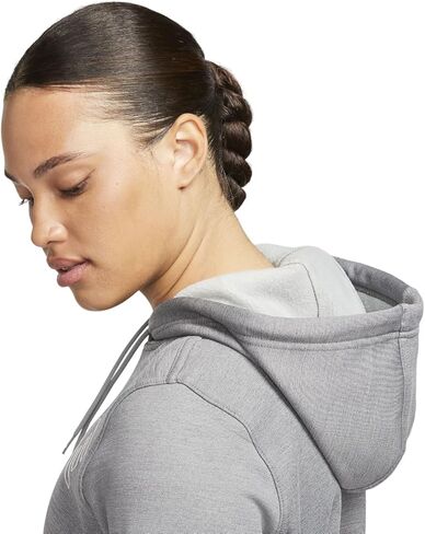 Nike Women's Therma Pullover Hoodie (US, Alpha, Small, Regular, Regular, Carbon Heather) in Saudi Arabia