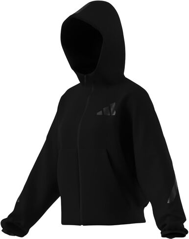 adidas Women's Z.N.E. Full-Zip Hoodie, Black, Large in Saudi Arabia