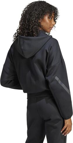 adidas Women's Z.N.E. Full-Zip Hoodie, Black, Large in Saudi Arabia