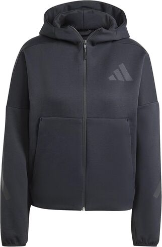 adidas Women's Z.N.E. Full-Zip Hoodie, Black, Large in Saudi Arabia
