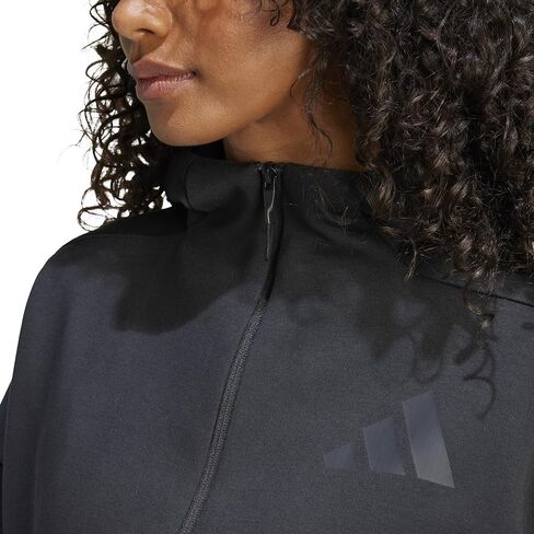 adidas Women's Z.N.E. Full-Zip Hoodie, Black, Large in Saudi Arabia