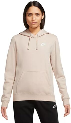Nike Sportswear Club Fleece Women's Pullover Hoodie (US, Alpha, Medium, Regular, Regular, Tan) in Saudi Arabia