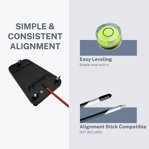 Alignment and Leveling Stand for Swing Caddy SC4 / SC4Pro Golf Launch Monitor, Voice Caddy, Adjustable Height, Built-in Level, Alignment Stick Holder in Saudi Arabia