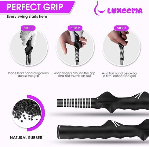 1Pcs Golf Grip Trainer Right Hand for Golf Club | RH Molded Anti-Slip Wrist Trainer Swing Grip Aid | Enhance Grip Strength and Swing Technique | Ideal for All Levels of Play in Saudi Arabia