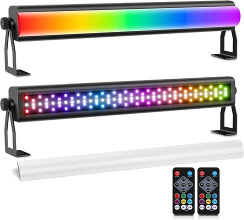 LED Stage Pixel Light Bar, 2Pack 40W 108LEDs RGB Wash Light Bar, DJ Lights Bars with Detachable Cover Sound Activated DMX Control for Event Stage Club Church Party Wedding Concert Dance in Saudi Arabia