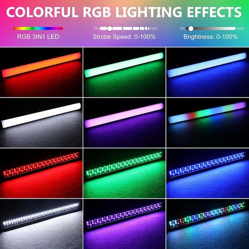 LED Stage Pixel Light Bar, 2Pack 40W 108LEDs RGB Wash Light Bar, DJ Lights Bars with Detachable Cover Sound Activated DMX Control for Event Stage Club Church Party Wedding Concert Dance in Saudi Arabia