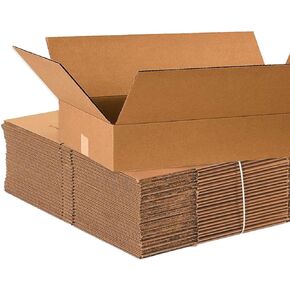 AVIDITI Shipping Boxes Flat 24"L x 14"W x 4"H, 25-Pack | Corrugated Cardboard Box for Packing, Moving and Storage