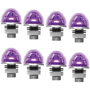 RoadWorks | Jewel Mini Watermelon Light Clear Lens and Purple LEDs - 8 Pack | JWL1027
