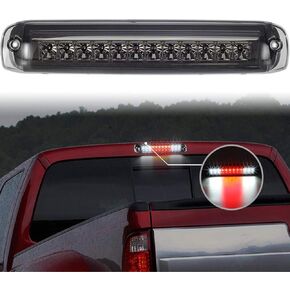 Partsam High Mount Stop Light 3rd Third Brake Light for 1999-2006 Silverado Sierra 1500 2500 HD 3500 Chrome Housing Smoke Lens Center Mount Rear Top Cab Roof Cargo Lights Lamps (1 Plug)
