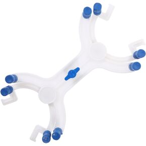 Double Burette Clamp, Adjustable Aluminum Clamp Double Burette Clamp Buret Clamp with High-Strength Alloy Jaws Butterfly- Style Spring Loaded Lab Accessory for Laboratory Applications