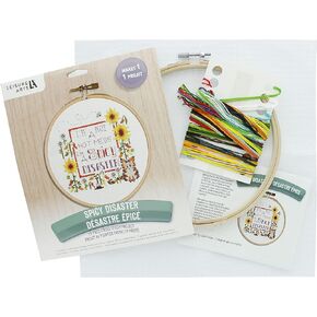 Leisure Arts Cross Stitch Kits 7" Spicy Disaster Cross Stitch Kit