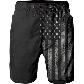 FT FENTENG Mens Swim Trunks Quick Dry Board Shorts with Mesh Lining, Breathable Surf Beach Shorts Swimwear Bathing Suits