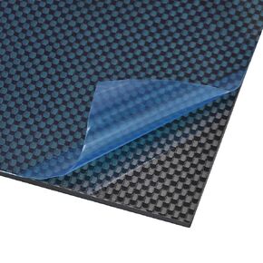 uxcell Carbon Fiber Plate Panel Sheets 300mm x 200mm x 1.2mm Carbon Fiber Board (Plain Glossy)