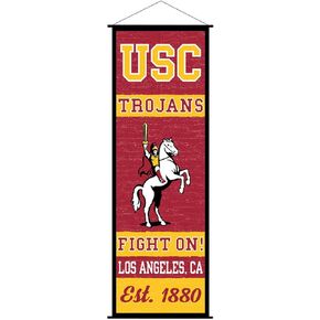 USC Trojans Banner and Scroll Sign