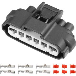 X AUTOHAUX 1 Set 6 Pin Throttle Position Sensor Connector Adapter Plug Clip Kit Replacement Universal for Car Throttle Position Sensor