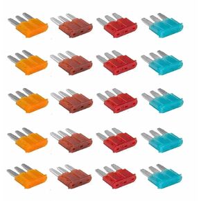 20 Pack 5-15 AMP APT ATR Micro3 Blade Fuse Car Truck Boat Marine RV
