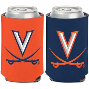 NCAA جامعة فيرجينيا كافالييرز UVA Cavs، عبوة واحدة، 12 أونصة. مبرد علب على الوجهين in Kuwait
