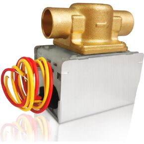 For Honeywell V8043e1012 Zone Valve, 3/4" Sweat Zone Valve replacement for honeywell GID-661677 zone valve,Ideal Replacement a Failed Honeywell Zone Valve in Heating Loop System (Connection=18" Leads)