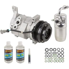 AC Compressor & A/C Repair Kit For Chevy Tahoe Suburban Avalanche GMC Yukon Sierra Cadillac Escalade w/Rear AC - BuyAutoParts 60-80479RK New