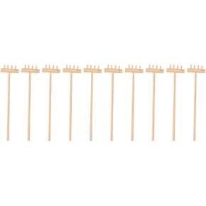 Housoutil 10 Pcs Mini Zen Garden Rakes Meditation Sand Zen Garden Tools Bamboo Zen Rakes Rock Garden Sandbox Tools Kits for Japanese Desktop Meditation Sand Box Accessories