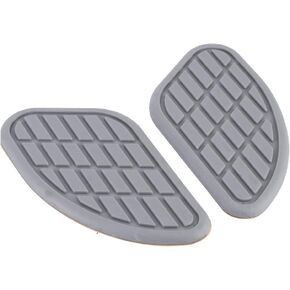 Motorcycle Tank Pad, Pair of Rubber Motorcycle Fuel Tank Traction Pad Protector Vintage Universal Knee Grip Decals Gas Fuel Knee Grip Protector for Motorcycle Decoration (Black)
