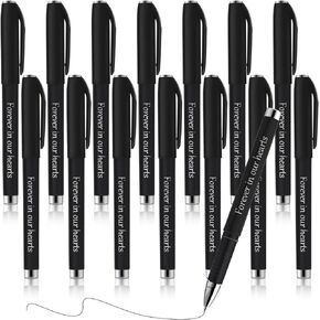 Roowest Memorial Ballpoint Pens Funeral Guest Pens Ballpoint Pens Memorial Service Guest Pens for Mourning Funeral Memory Condolence Guest Book Writing Funeral Supplies(30 Pcs)