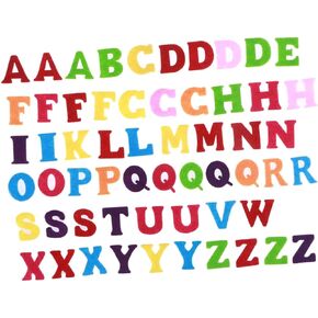 FELTECHELECTR 50pcs Felt ABC Letters Felt Fabric Letters Non-Woven Fabric Felt Cloth Scrapbooking Embellishments Alphabet Foam Letter Stickers Felt Letters Flannel Board Letters Manual Child Toy