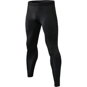 LEICHR 1/3 Pack Mens Compression Pants Running Tights Athletic Sports Baselayer Pockets Basketball Active Tights