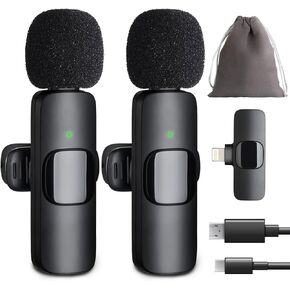 ميكروفون OEH Lavalier، ميكروفون Lavalier لجهاز iPhone iPad، ميكروفون لاسلكي احترافي، ميكروفون Lavalier لتقليل الضوضاء لتسجيل الفيديو، الألعاب المباشرة، المقابلات، مدونة الفيديو in Kuwait