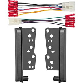 NuIth Double DIN Installation Dash Kit W/Radio Wiring Harness for Select Toyota RAV4/Avalon/Yaris/Matrix Scion TC/XB/XD 2000-2016, Aftermarket Stereo Installation Double Din Dash Bracket Kit