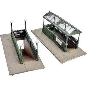 Walthers, Inc. Subway Entrance Kit with Builds 2 Complete Models