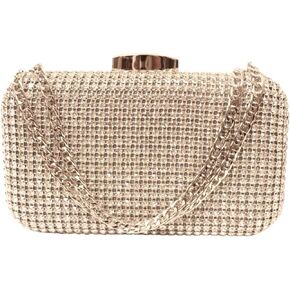 LiangZhiMao Crystal Clutch Purses for Women Silver Rhinestone Evening Bag Two-Sided Design Sparkle Handbag for Wedding Bride Prom Party